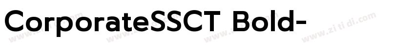 CorporateSSCT Bold字体转换